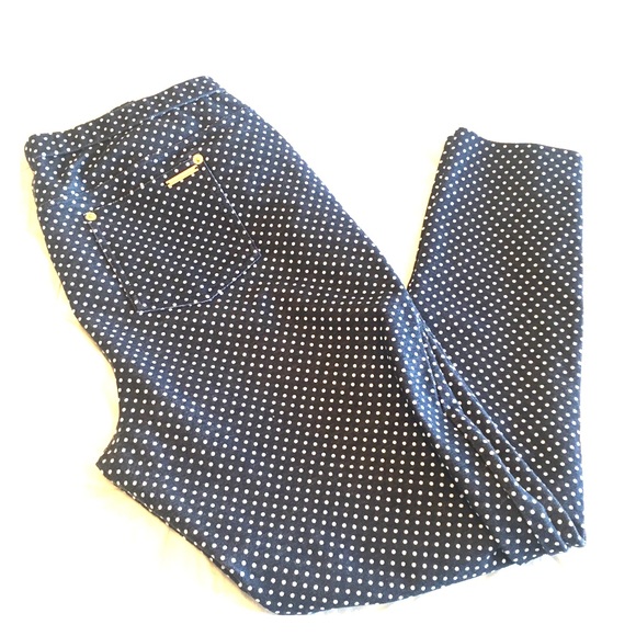 polka dot skinny pants